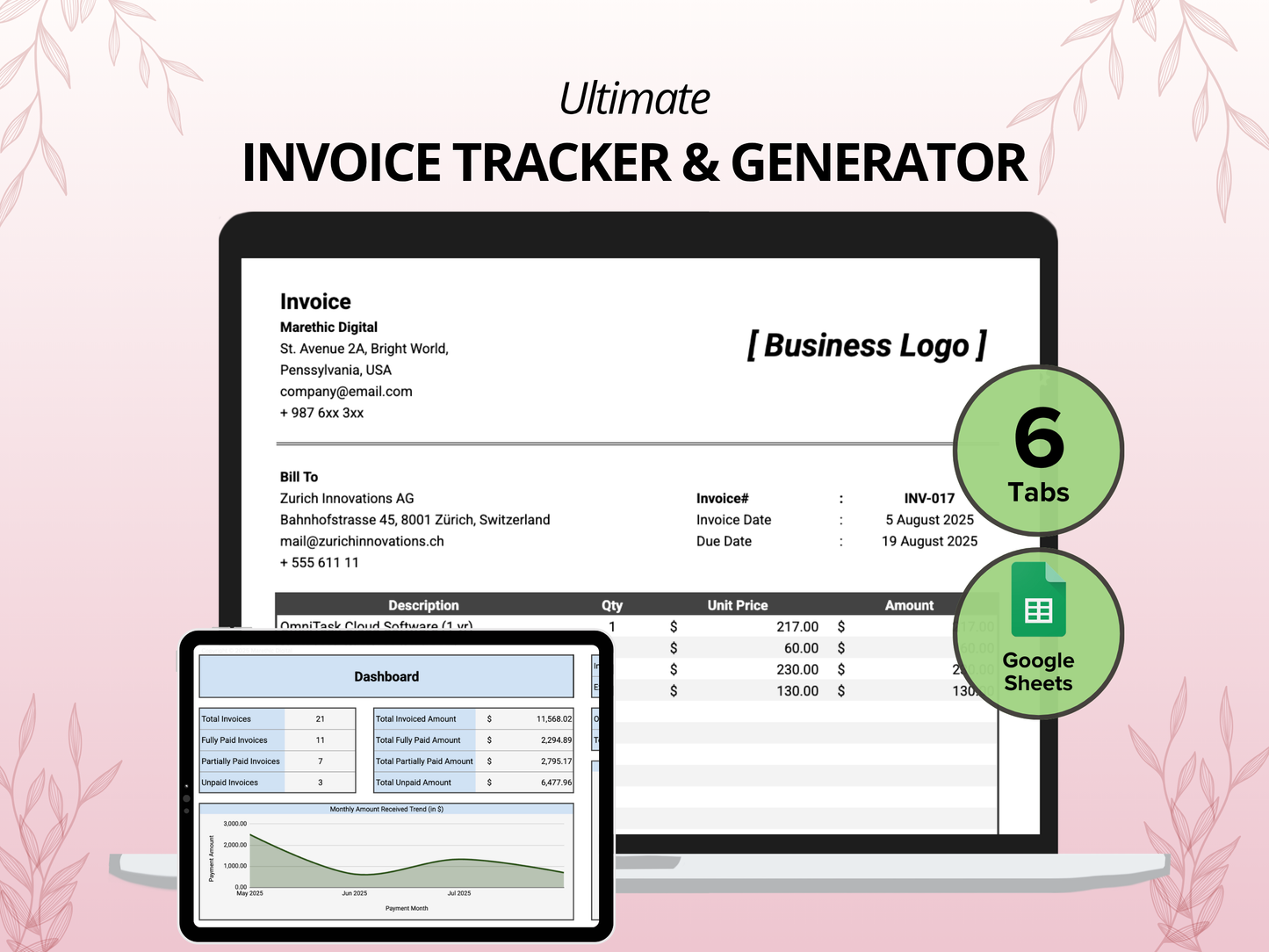 Invoice Tracker & Generator