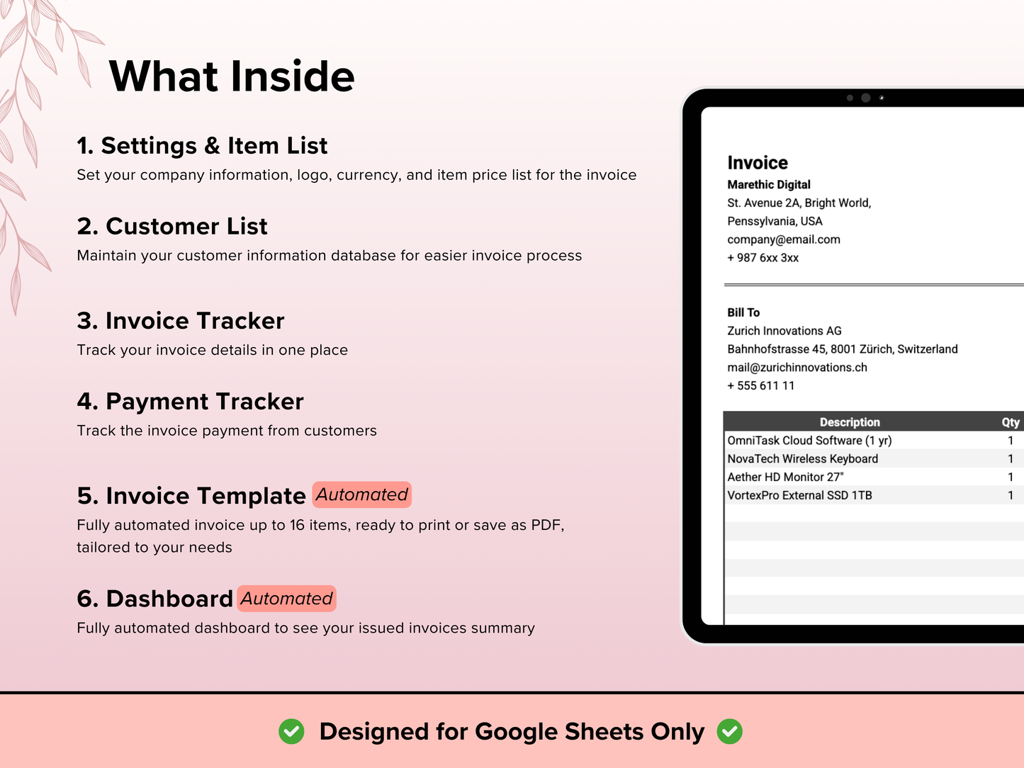 Invoice Tracker & Generator