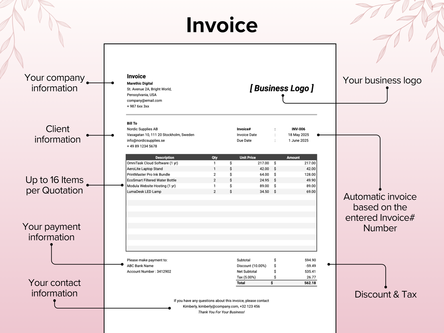 Invoice Tracker & Generator