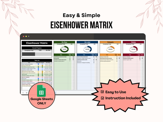 Eisenhower Matrix - Dark