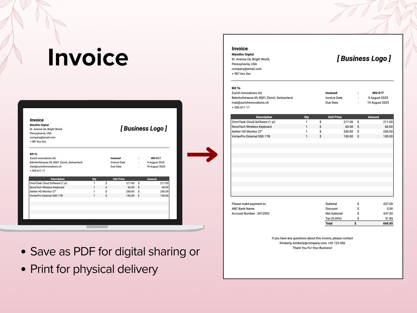 Invoice Tracker & Generator