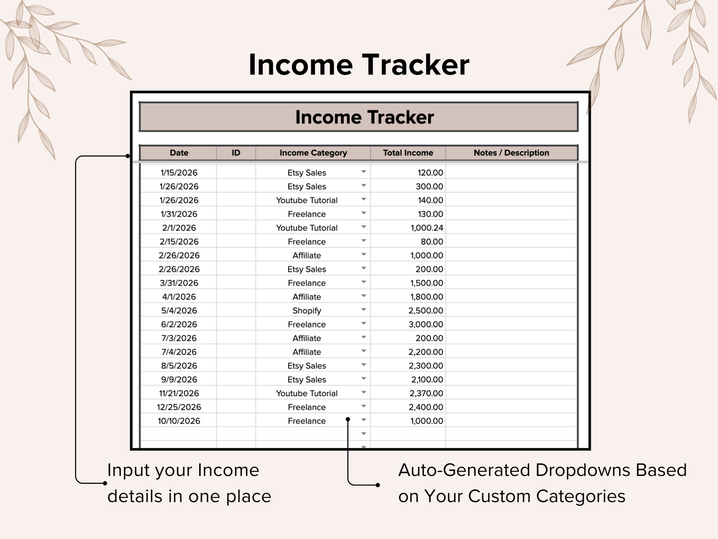 Small Business Bookkeeping - Brown