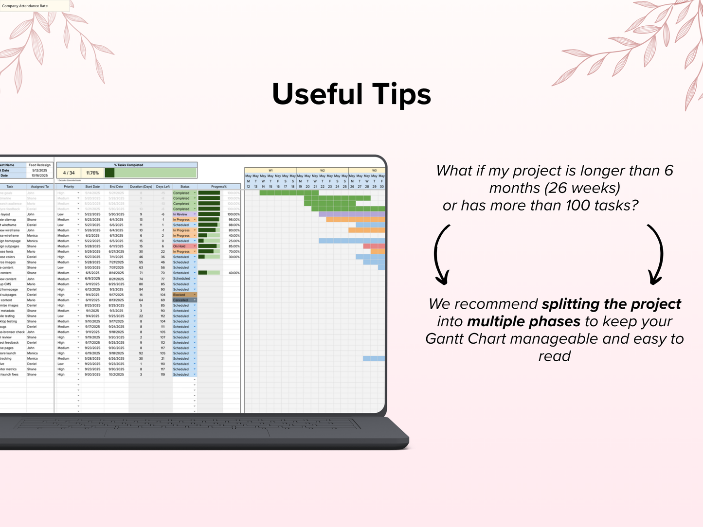 Gantt Chart Template