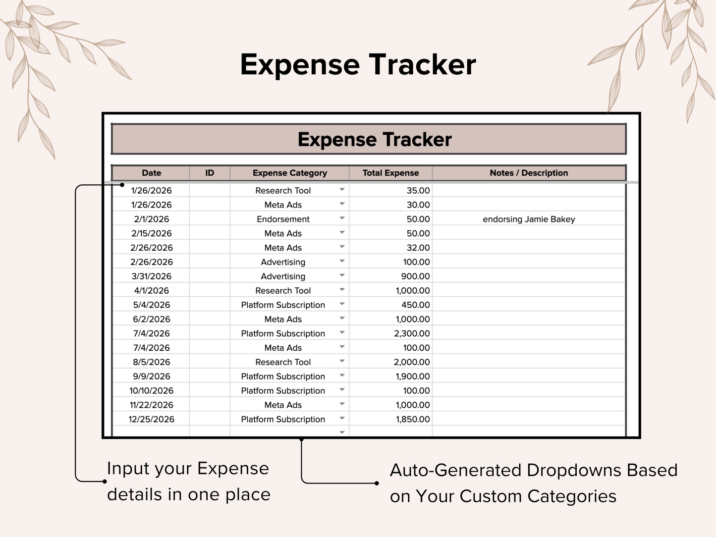 Small Business Bookkeeping - Brown