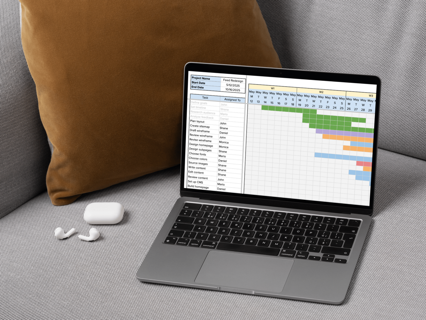 Gantt Chart Template
