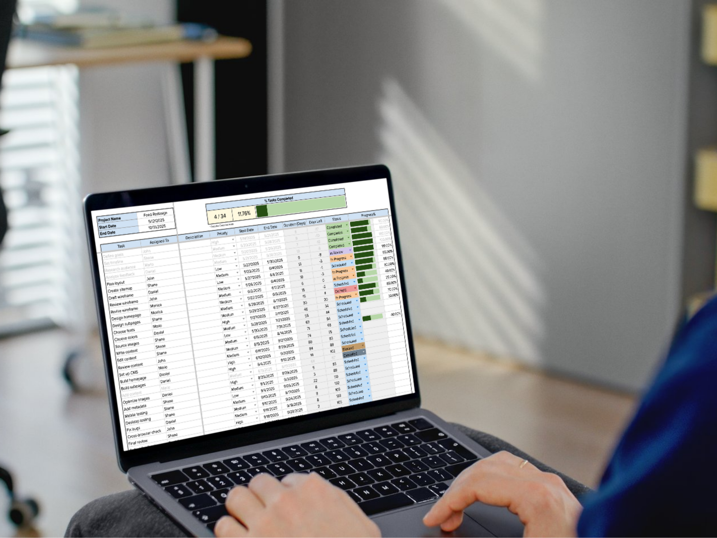 Gantt Chart Template