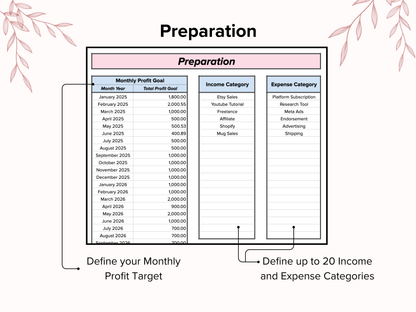 Small Business Bookkeeping - Pink