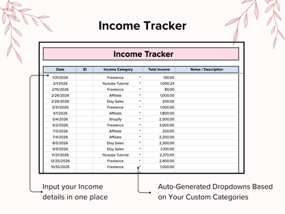 Small Business Bookkeeping - Pink