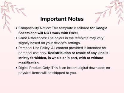 Simple Monthly Budget Planner